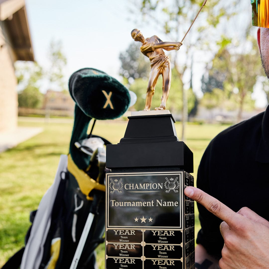 TrophySmack 24" Golf Champion Perpetual Tower Trophy