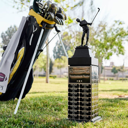 TrophySmack 24" Golf Champion Perpetual Tower Trophy