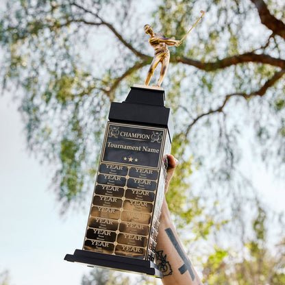 TrophySmack 24" Golf Champion Perpetual Tower Trophy