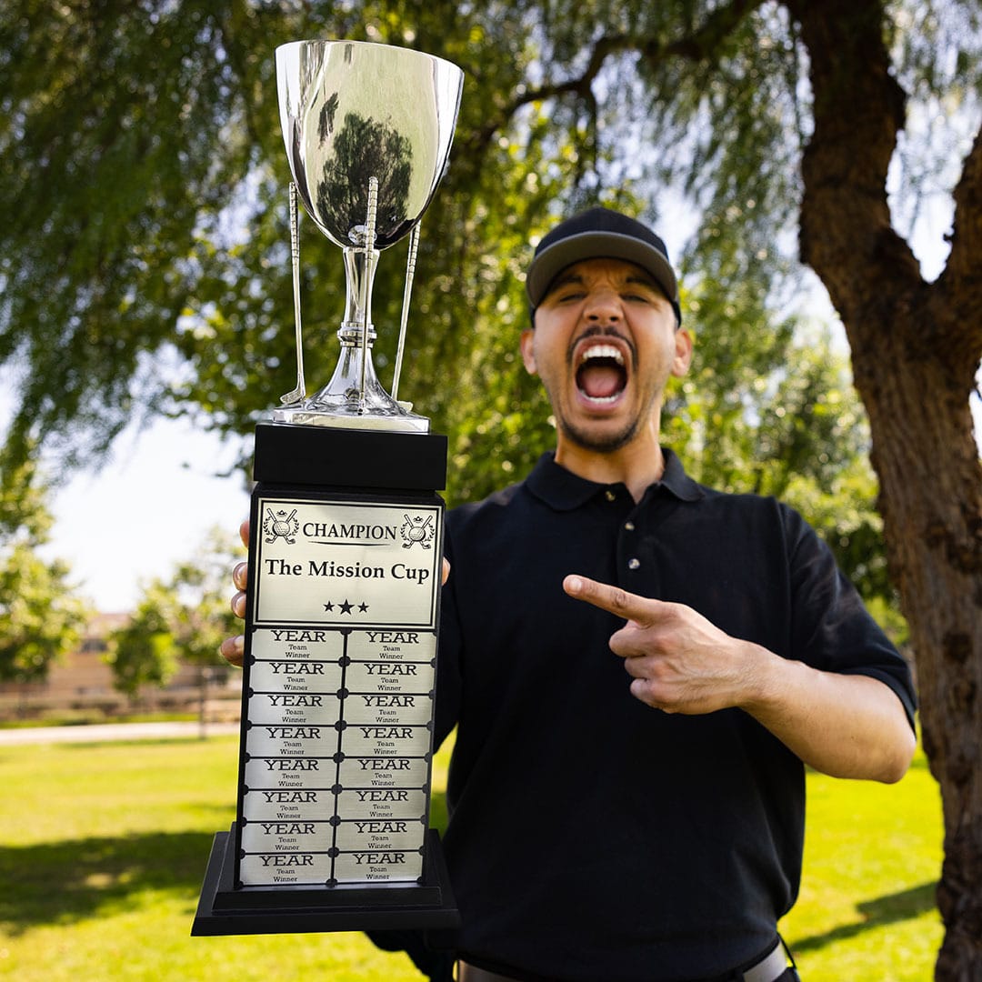 TrophySmack 24" Golf Cup Perpetual Tower Trophy
