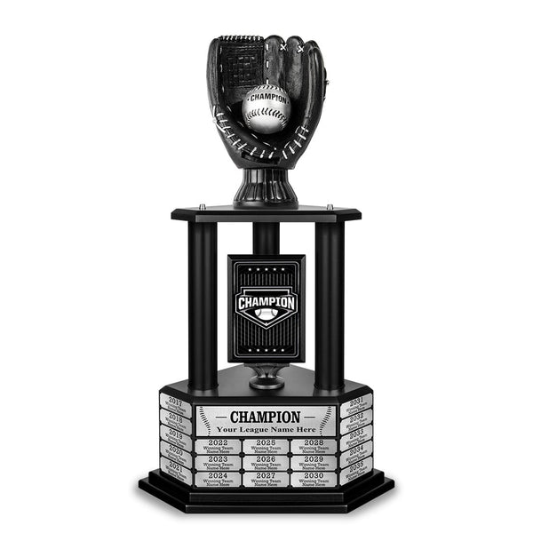 TrophySmack 26-36” Black Baseball Trophy