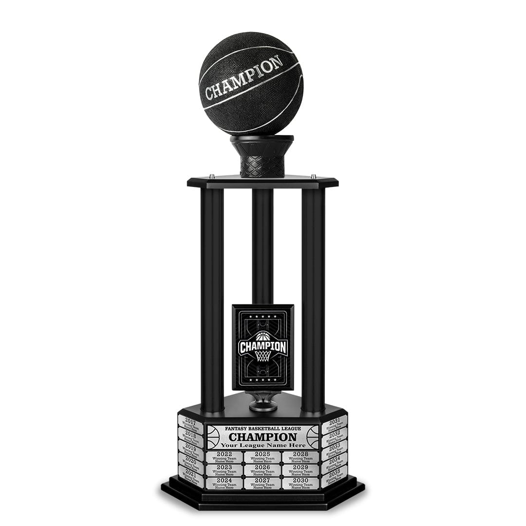 TrophySmack 26-36” Black Basketball Trophy