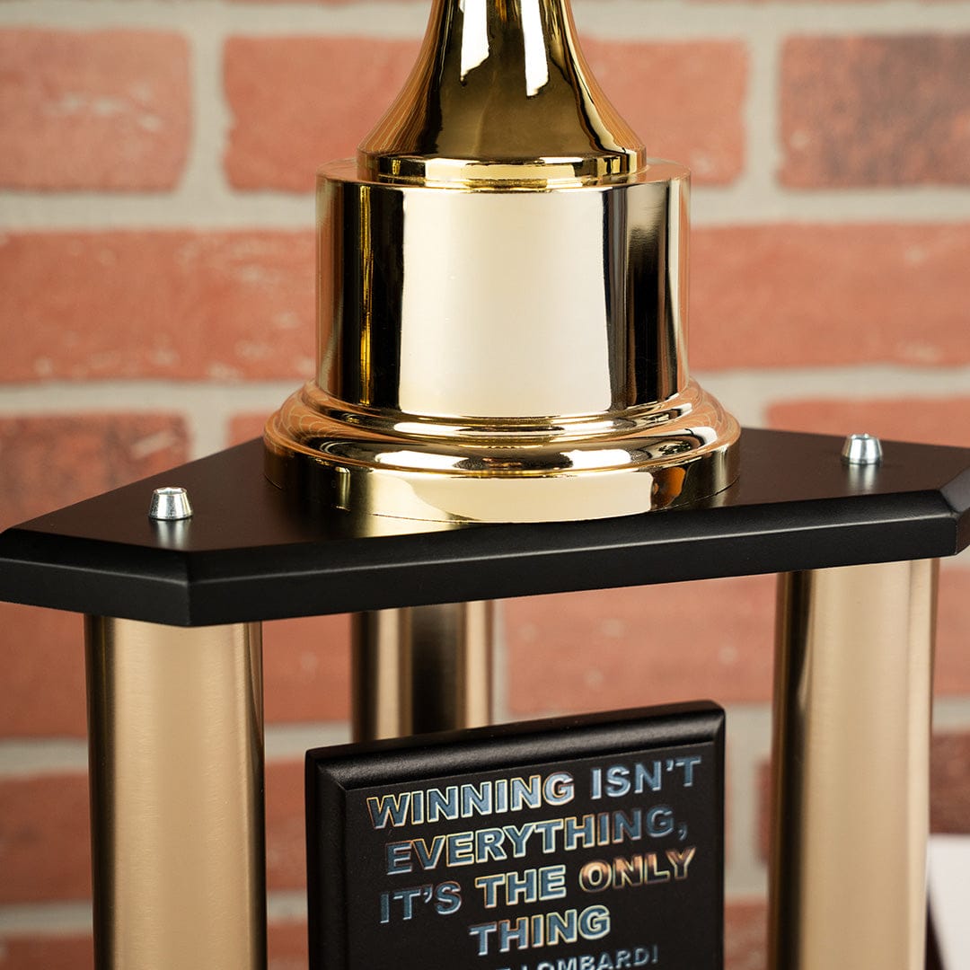 TrophySmack 26"-36” Fantasy Football Perpetual Trophy - Gold Cup