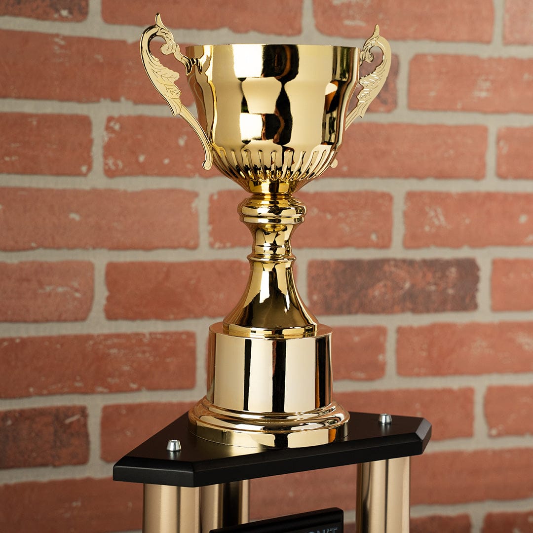 TrophySmack 26"-36” Fantasy Football Perpetual Trophy - Gold Cup