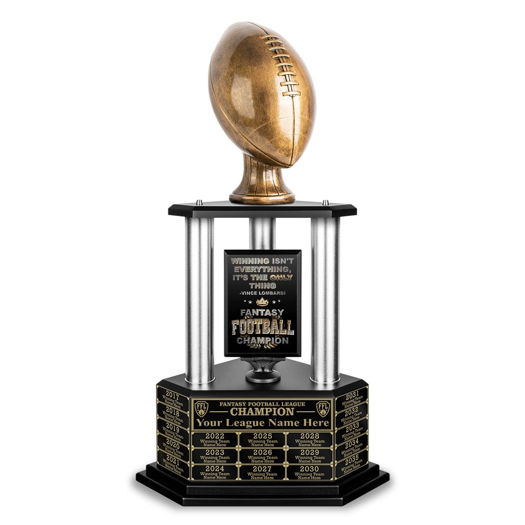 TrophySmack 26-56” Antique Gold Football Championship Trophy