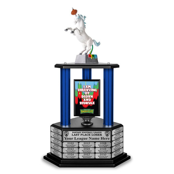 TrophySmack 26"-56" Fantasy Life Loser Unicorn Fantasy Football Trophy