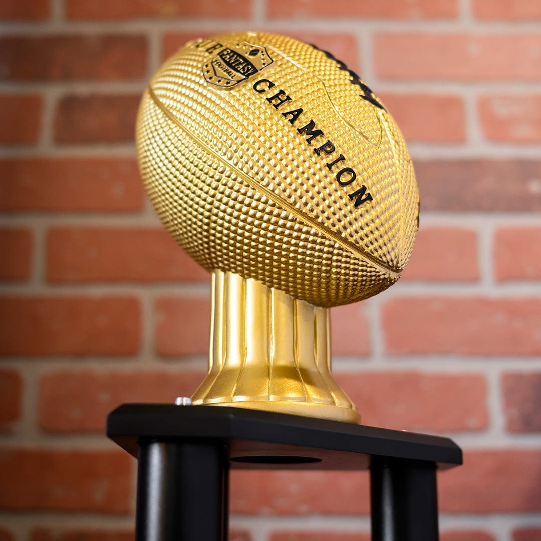 TrophySmack 26"-56" Perpetual Fantasy Football Trophy - Gold Football