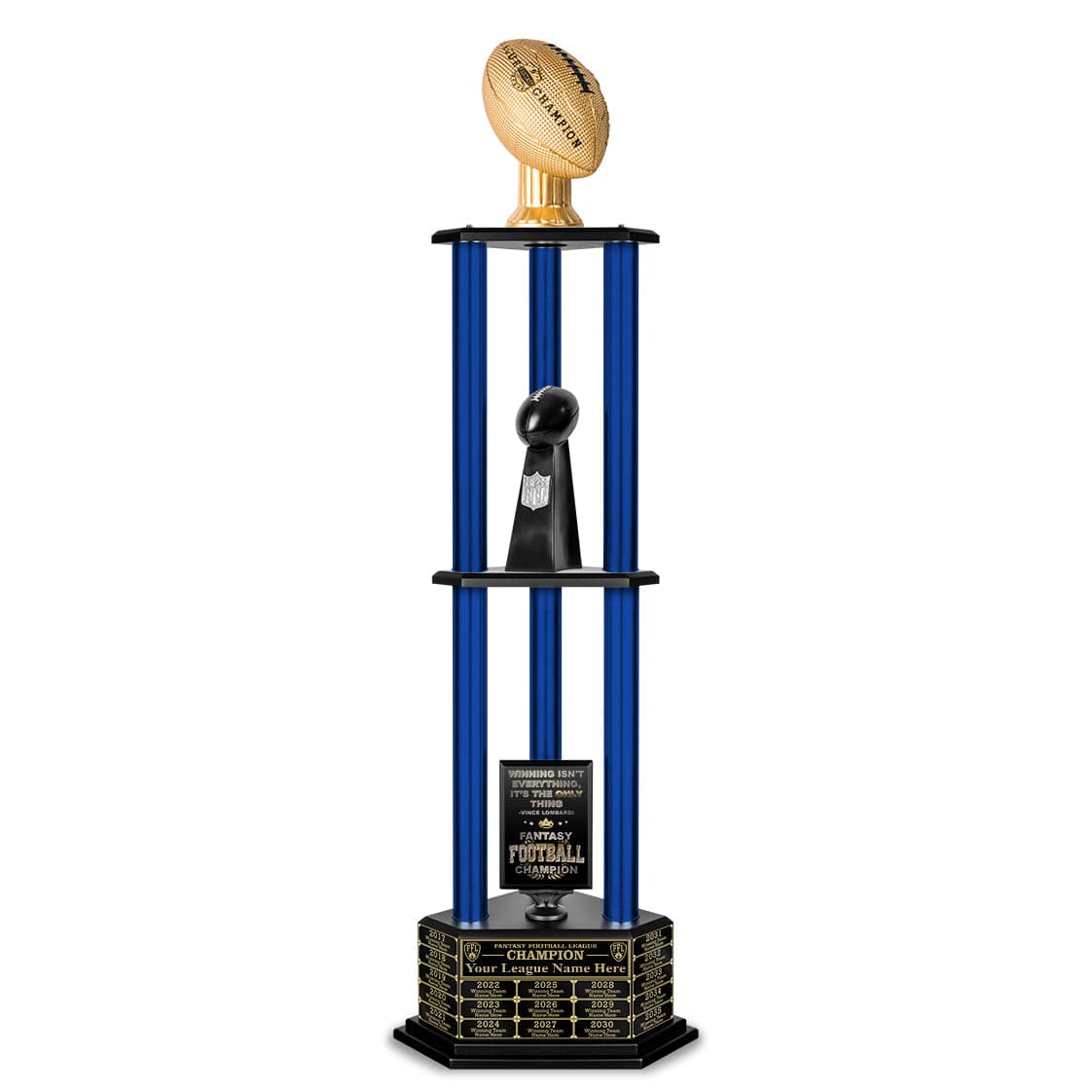 Fantasy Football Trophy – Trofeo Réplica De Acero Inoxidable De 4 Pulgadas Hecho Para Campeones De Futbol De Fantasia Fantasy Football Trophy – Trofeo Réplica De Acero Inoxidable De 4 Pulgadas Hecho Para Campeones De Futbol De Fantasia