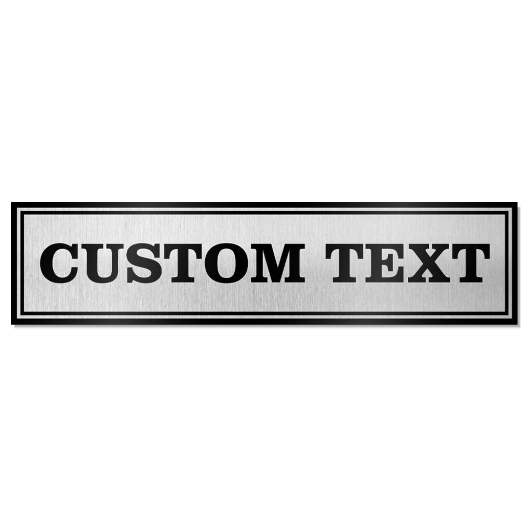3 Column Custom League Plate - Silver - TrophySmack 3-column-custom-league-plate-silver-trophysmack