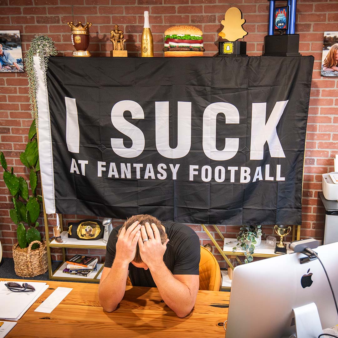 TrophySmack 6' I Suck At Fantasy Football Flag
