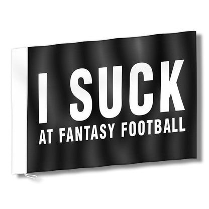 TrophySmack 6' I Suck At Fantasy Football Flag
