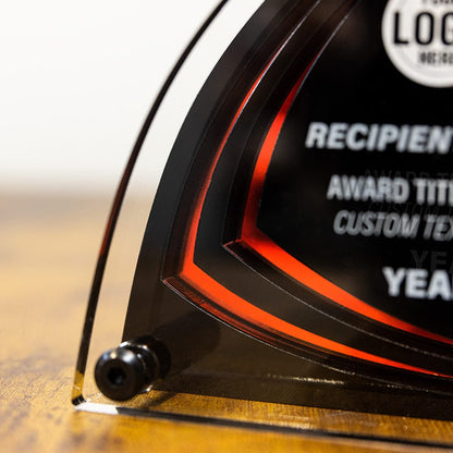 TrophySmack 6" Shockwave Custom Acrylic Award
