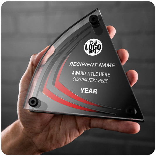 TrophySmack 6" Shockwave Custom Acrylic Award