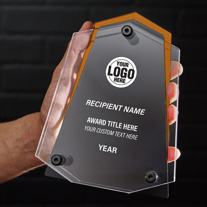 TrophySmack 7.5" Crest Custom Acrylic Award