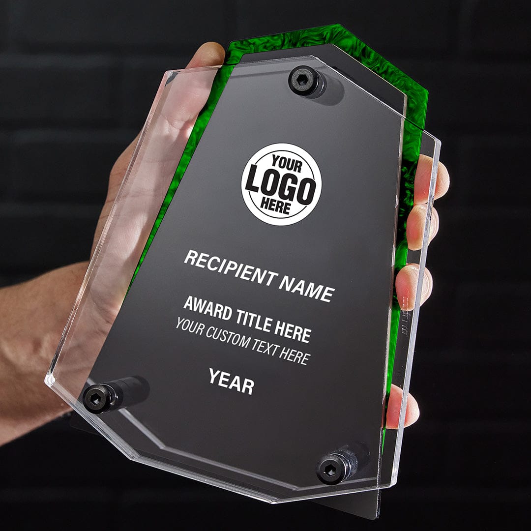 TrophySmack 7.5" Crest Custom Acrylic Award