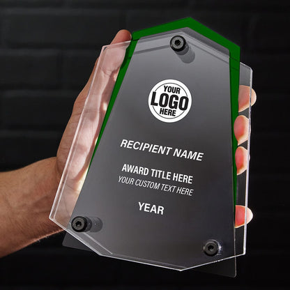 TrophySmack 7.5" Crest Custom Acrylic Award