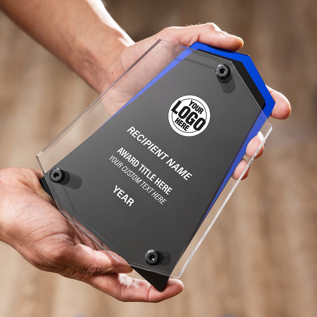 TrophySmack 7.5" Crest Custom Acrylic Award