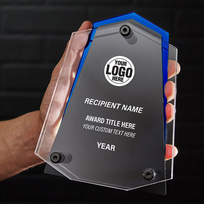 TrophySmack 7.5" Crest Custom Acrylic Award