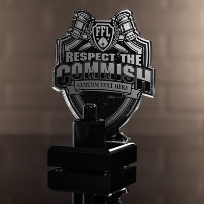 TrophySmack 7" Commish Championship Ring Display