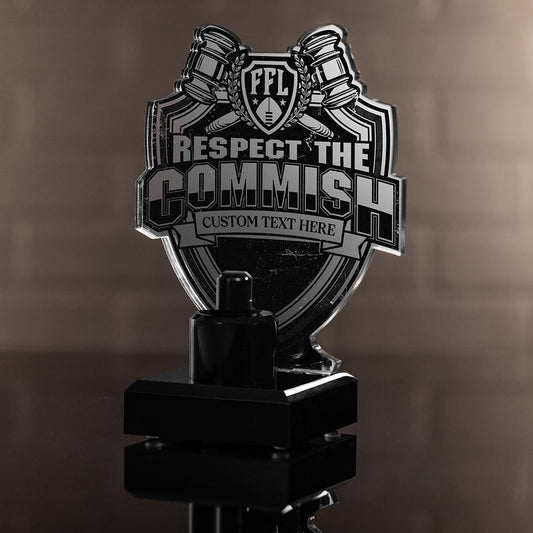 TrophySmack 7" Commish Championship Ring Display