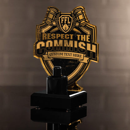 TrophySmack 7" Commish Championship Ring Display