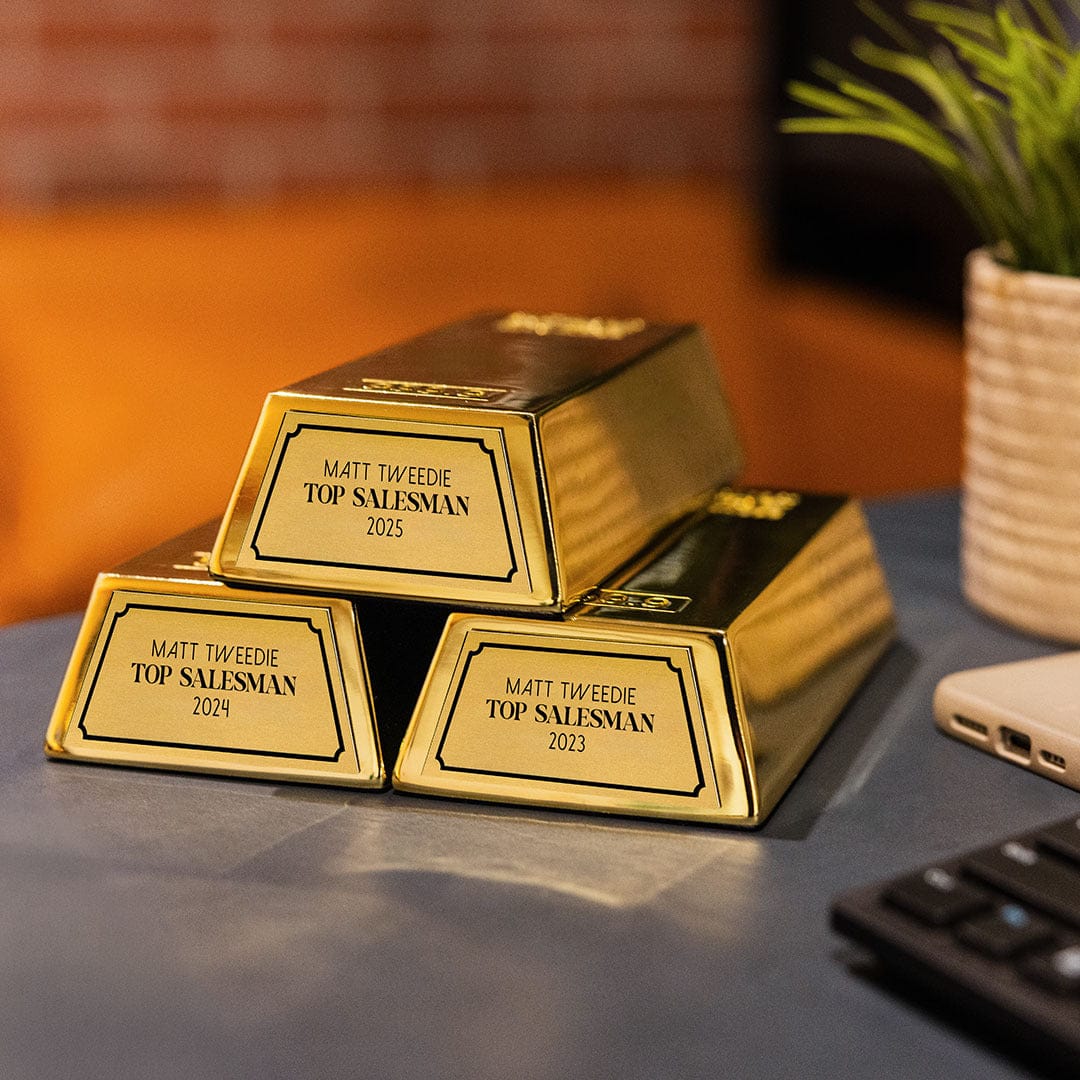 TrophySmack 7" Gold Bar Award