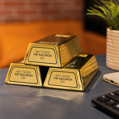 TrophySmack 7" Gold Bar Award