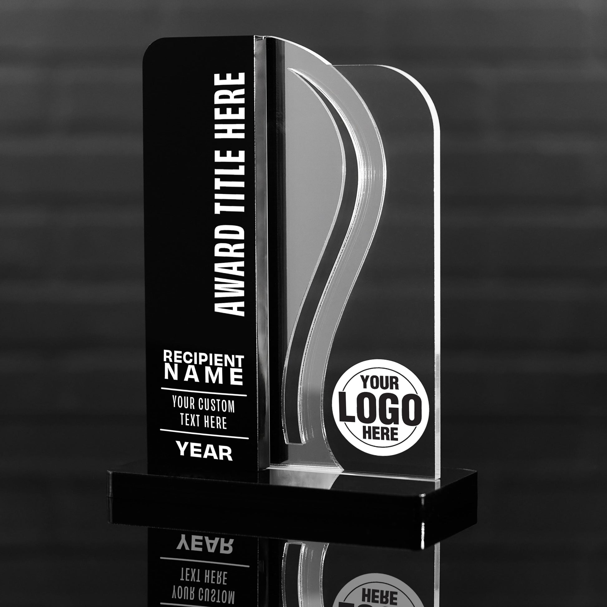 TrophySmack 8.5" Surge Custom Acrylic Award