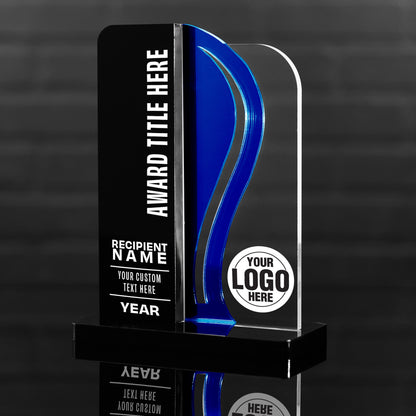 TrophySmack 8.5" Surge Custom Acrylic Award