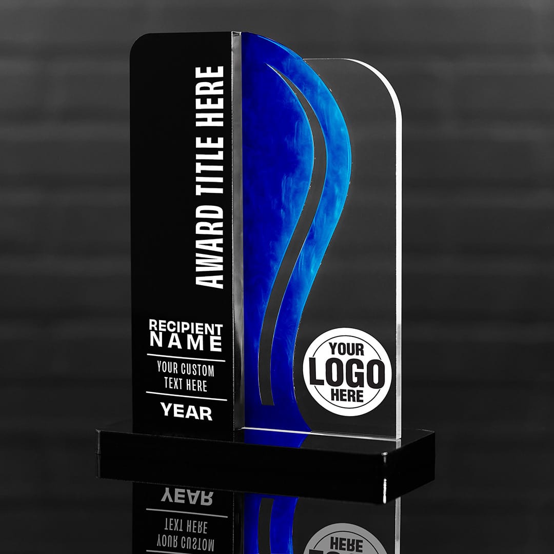 TrophySmack 8.5" Surge Custom Acrylic Award
