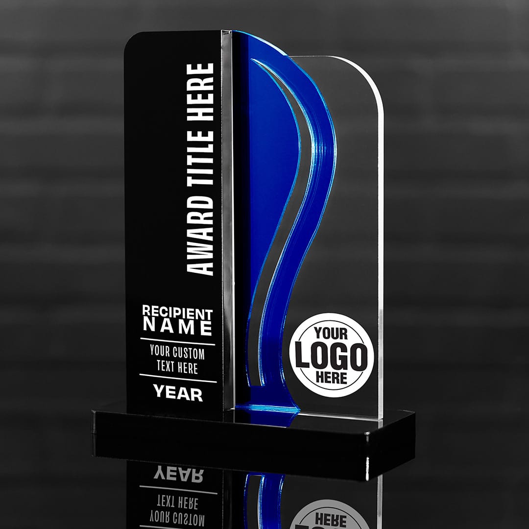 TrophySmack 8.5" Surge Custom Acrylic Award