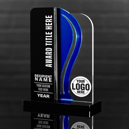 TrophySmack 8.5" Surge Custom Acrylic Award
