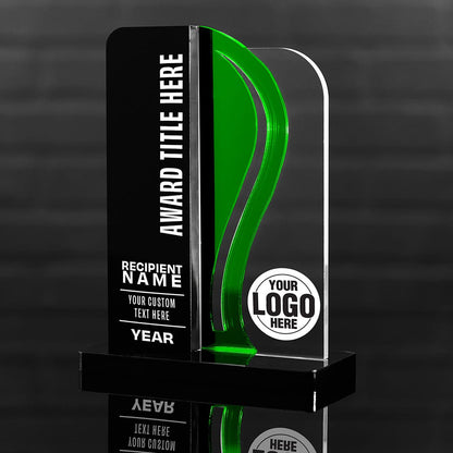 TrophySmack 8.5" Surge Custom Acrylic Award