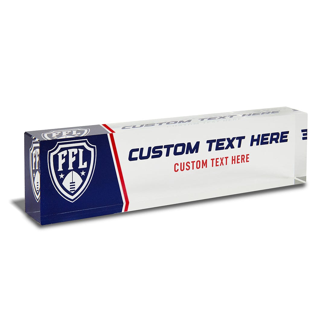 TrophySmack 8" Fantasy Football Champion Desk Name Plate