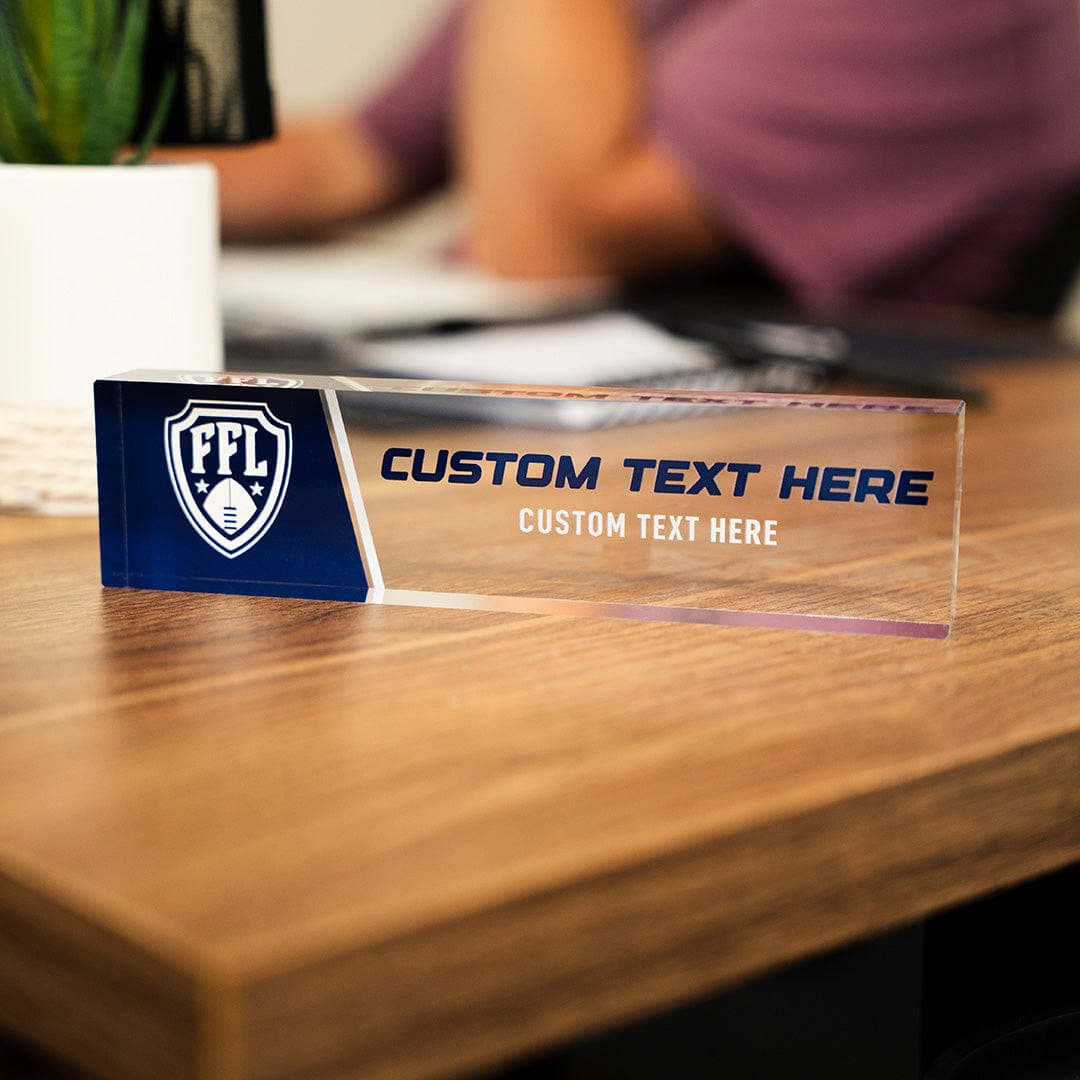 TrophySmack 8" Fantasy Football Champion Desk Name Plate