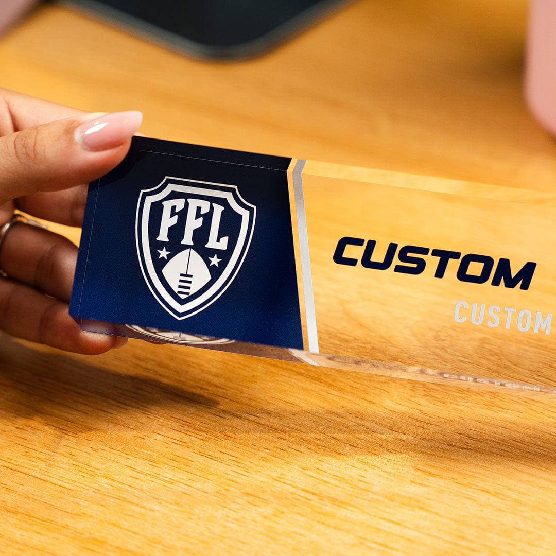 TrophySmack 8" Fantasy Football Champion Desk Name Plate