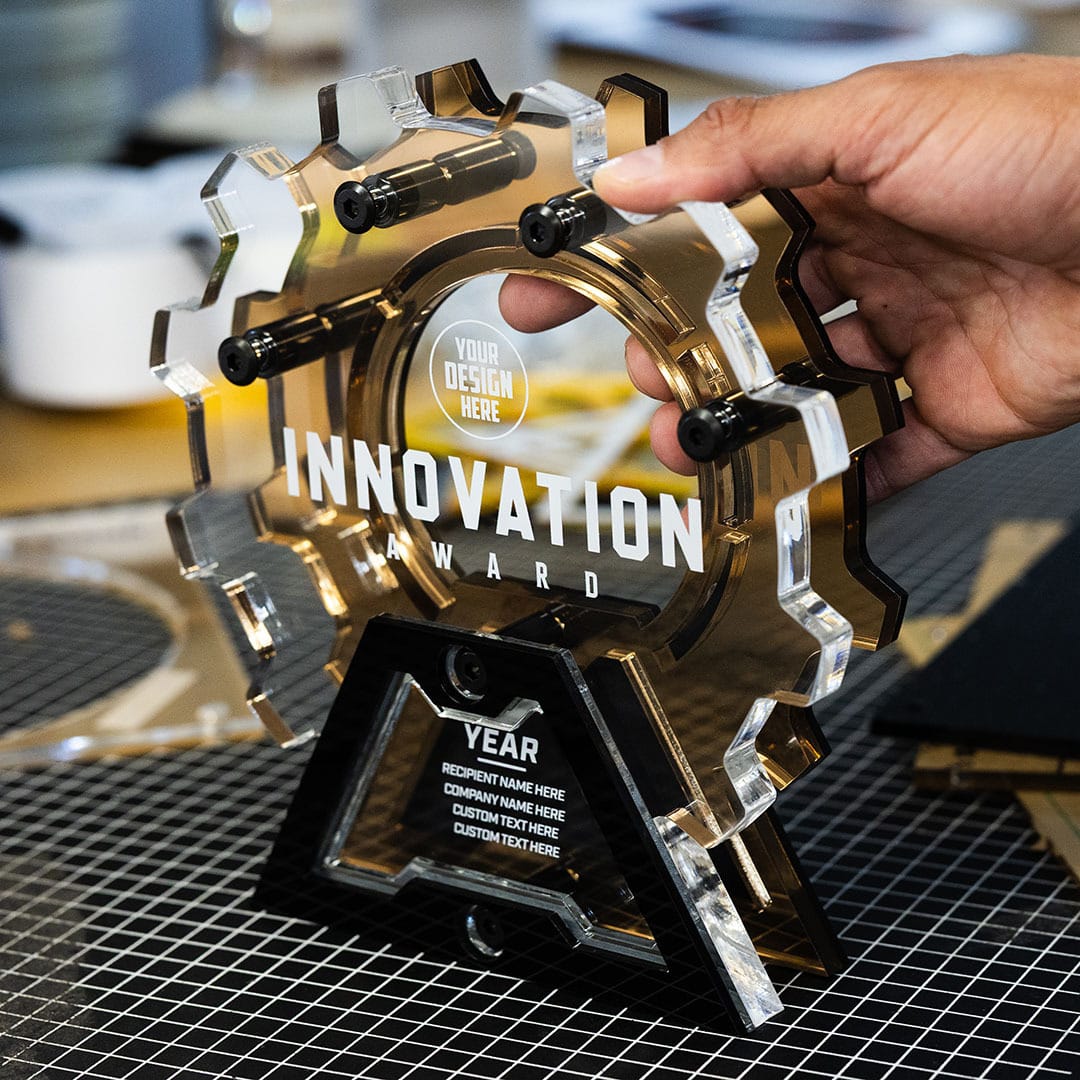 TrophySmack 8" Innovation Custom Acrylic Award