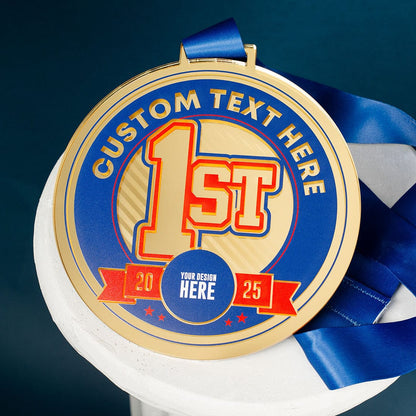 TrophySmack 8" Oversized Acrylic Medal Bundle