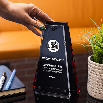 TrophySmack 8" Vista Custom Acrylic Award