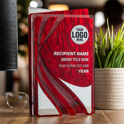 TrophySmack 9.5" Motion Custom Acrylic Award