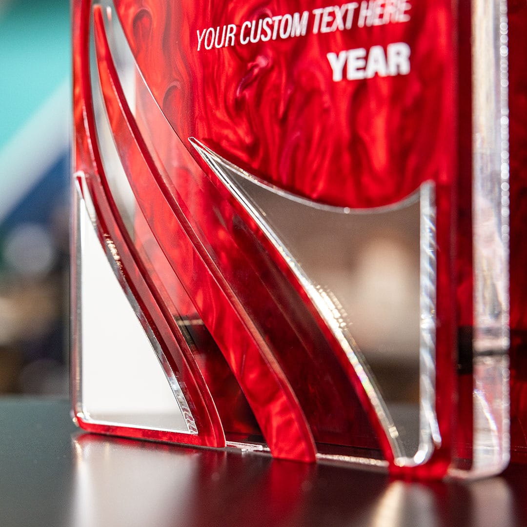 TrophySmack 9.5" Motion Custom Acrylic Award