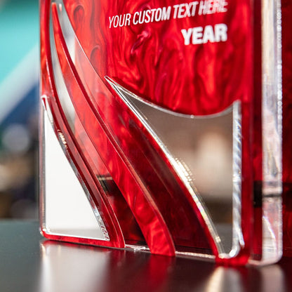 TrophySmack 9.5" Motion Custom Acrylic Award