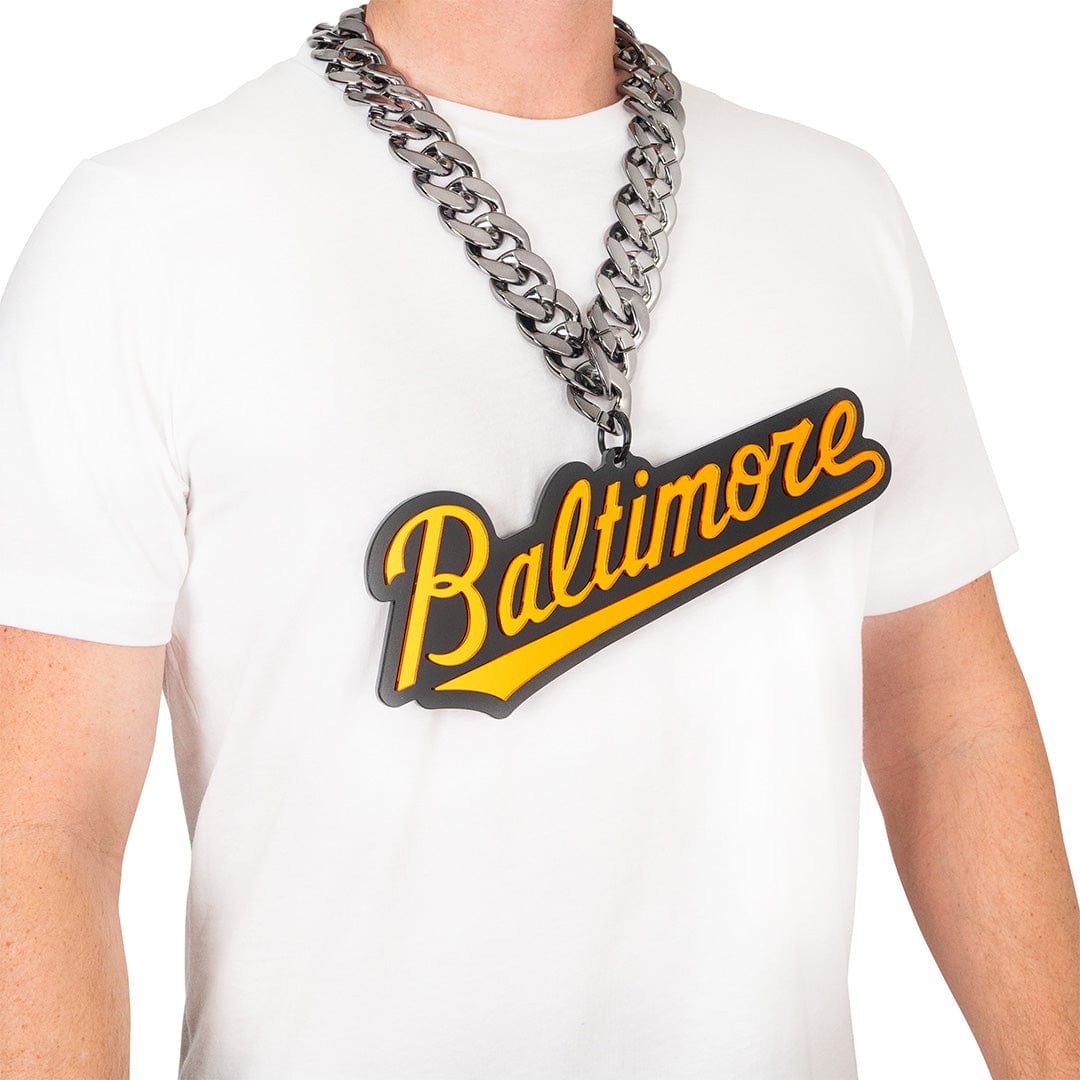 Baltimore Orioles Script Logo MLB Chromatic Chain - TrophySmack