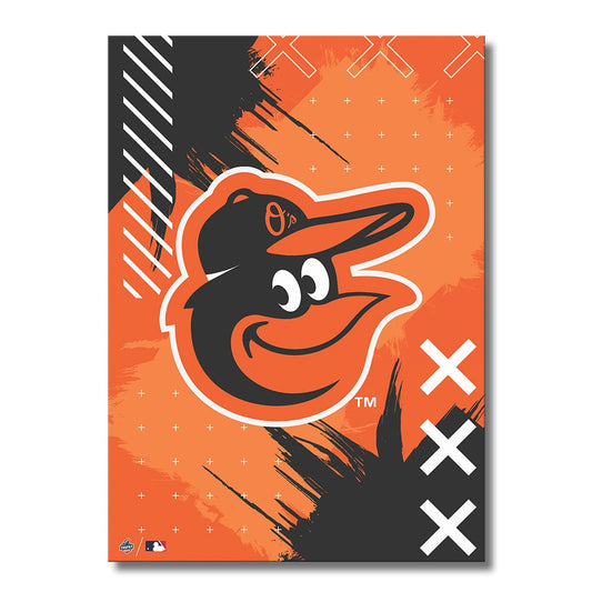 TrophySmack Baltimore Orioles Stitch Logo - Metal Wall Art