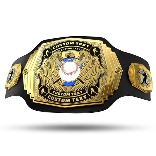 TrophySmack Baseball / Fantasy Baseball Championship Belt - Gold