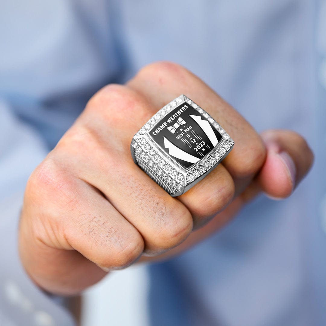 Custom Championship Ring: Best Man Gift - TrophySmack