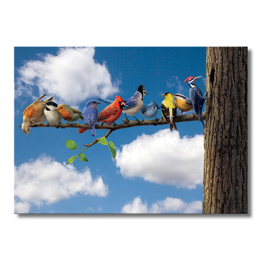 TrophySmack Birds on Branch - Metal Wall Art