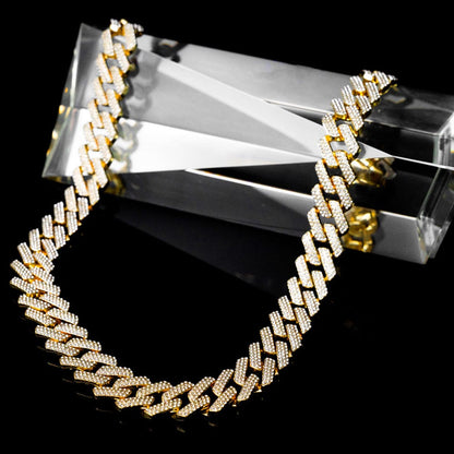 TrophySmack Blinged Gold Cuban Link Chain