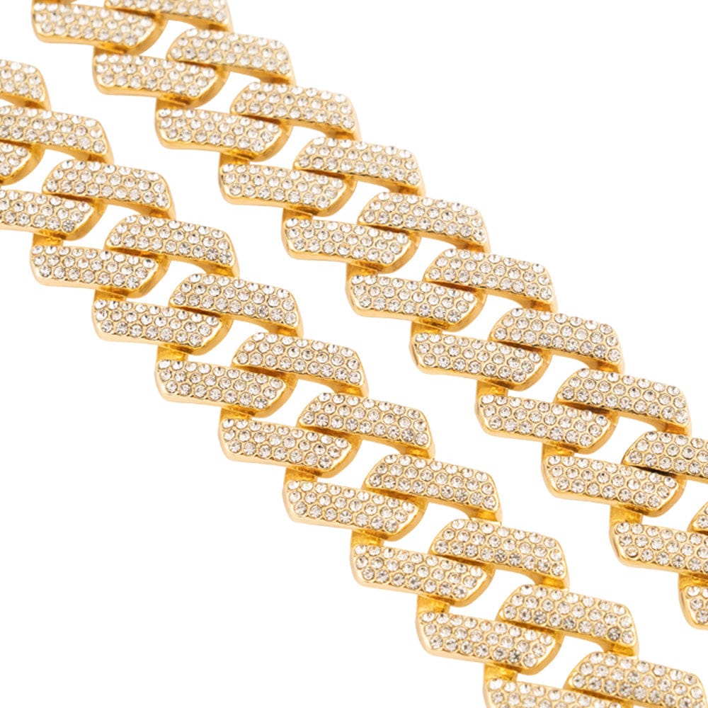 TrophySmack Blinged Gold Cuban Link Chain