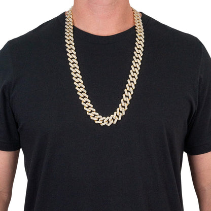 TrophySmack Blinged Gold Cuban Link Chain